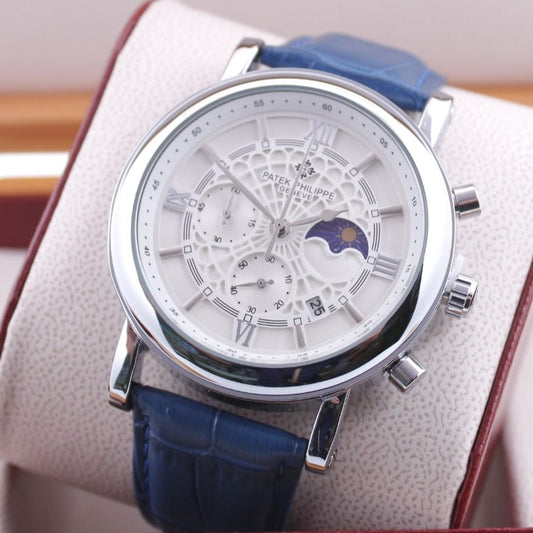 PATEK PHILIPPE WITH CHRNOGRAPH ACTIVE WITH LEATHER STRAP| PATEK LEATHER 16654779