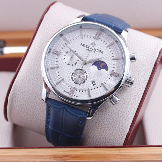 PATEK PHILIPPE WATCH  WITH LEATHER STRAP  CHRNOGRAPH VERY HIGH DEMANDING WATCH | PATEK PHILIPPE CHRNO 1359591