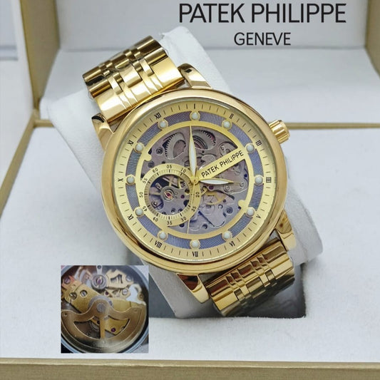 AUTOMATIC PATEK PHILIPPE WATCH STAINLESS STEEL BODY COLOUR GURANTEED  | PP MECHANICAL 1333917153