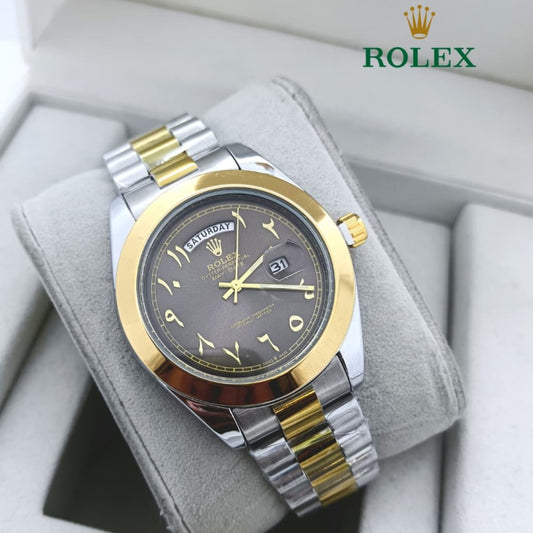 ROLEX DAY DATE WITH ARABIC DIAL STAINLESS STEEL VERY HIGH QUALITY NOW ALLOVER IN OMAN| ROLEX AD 155791340