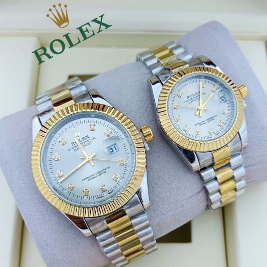 ROLEX COUPLE WATCH WITH BIG DISCOUNT WITH COUPLE ROLEX BOX| ROLEX COUPLE 78791