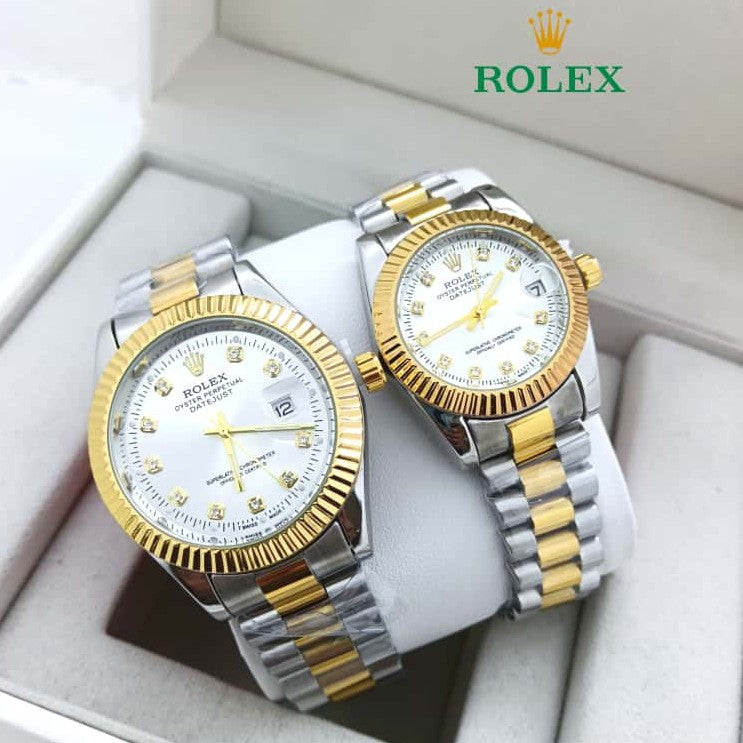 NEW SHIPMENT OF ROLEX COUPLE WATCH WITH ROLEX COUPLE BOX NOW STARTING  MEGA OFFER IN ALLOVER OMAN WITH FREE DELIVERY | ROLEX COUPLE WATCH 15533741
