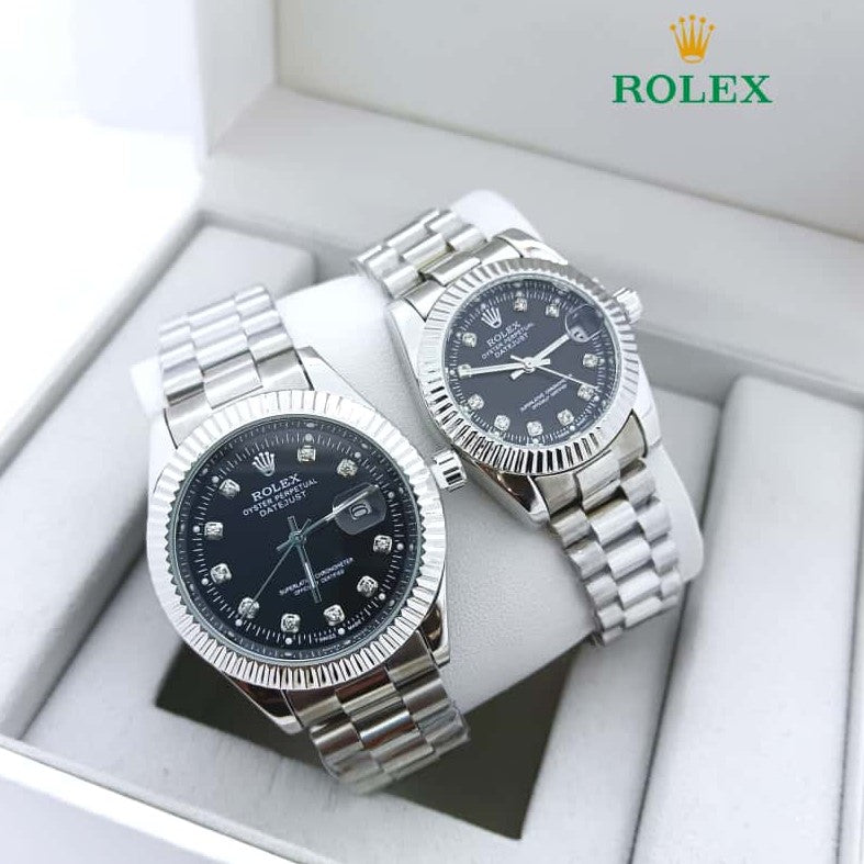 NEW SHIPMENT OF ROLEX COUPLE WATCH WITH ROLEX COUPLE BOX NOW STARTING  MEGA OFFER IN ALLOVER OMAN WITH FREE DELIVERY | ROLEX COUPLE WATCH 15533742
