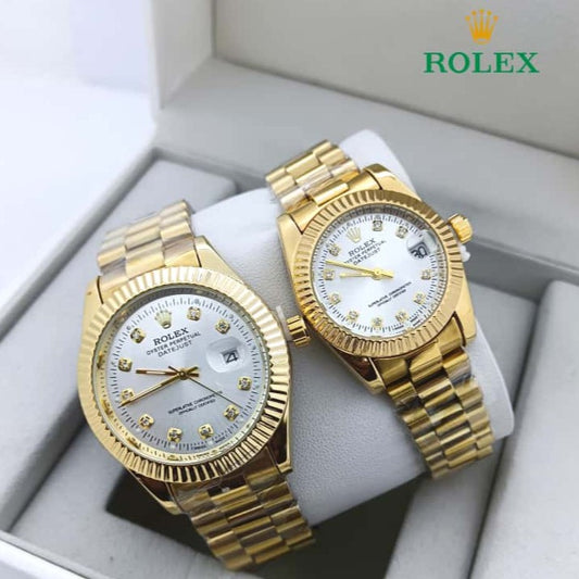 NEW SHIPMENT OF ROLEX COUPLE WATCH WITH ROLEX COUPLE BOX NOW STARTING  MEGA OFFER IN ALLOVER OMAN WITH FREE DELIVERY | ROLEX COUPLE WATCH 15533744