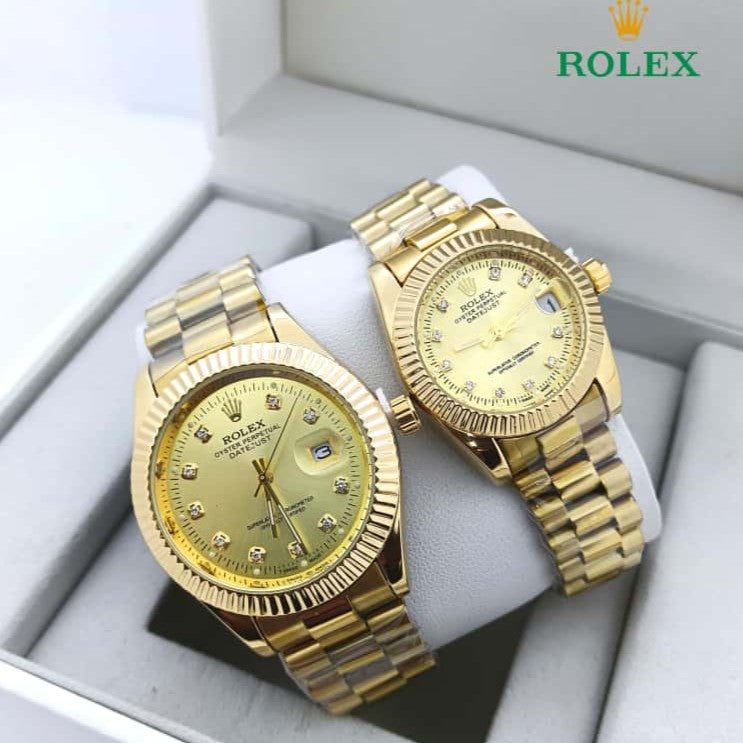 NEW SHIPMENT OF ROLEX COUPLE WATCH WITH ROLEX COUPLE BOX NOW STARTING  MEGA OFFER IN ALLOVER OMAN WITH FREE DELIVERY | ROLEX COUPLE WATCH 15533746