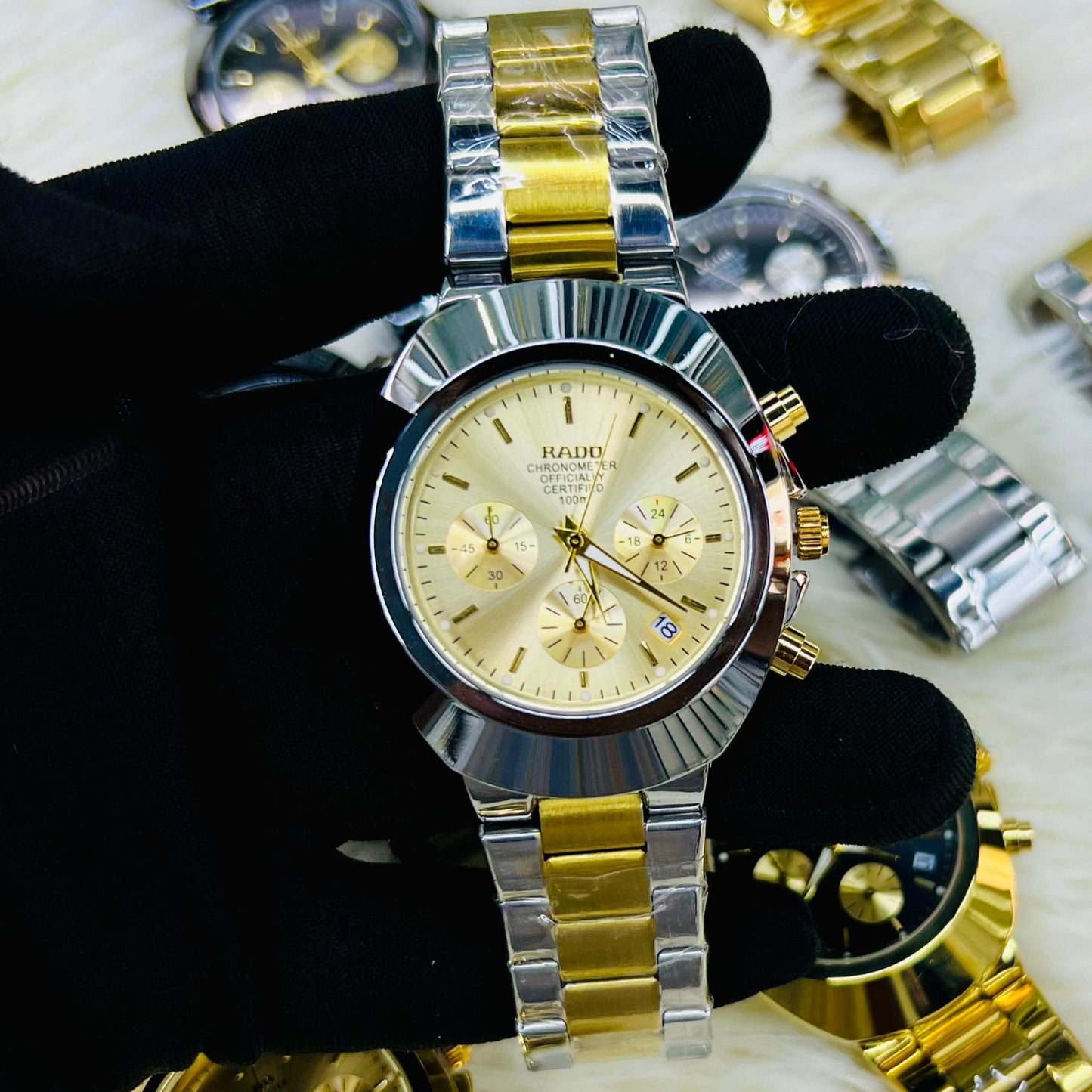 POPULAR RADO DIASTAR CHRNOGRAPH WITH 1 YEAR SERVICE WARRANTY NOW ALLOVER IN OMAN | RADO DC 155571