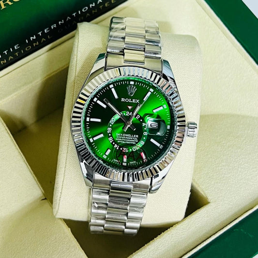 ROLEX SKY DWELLER HIGH BUILT QUALITY 1 YEAR SERVICE WARRANTY| ROLEX SKY D 124421