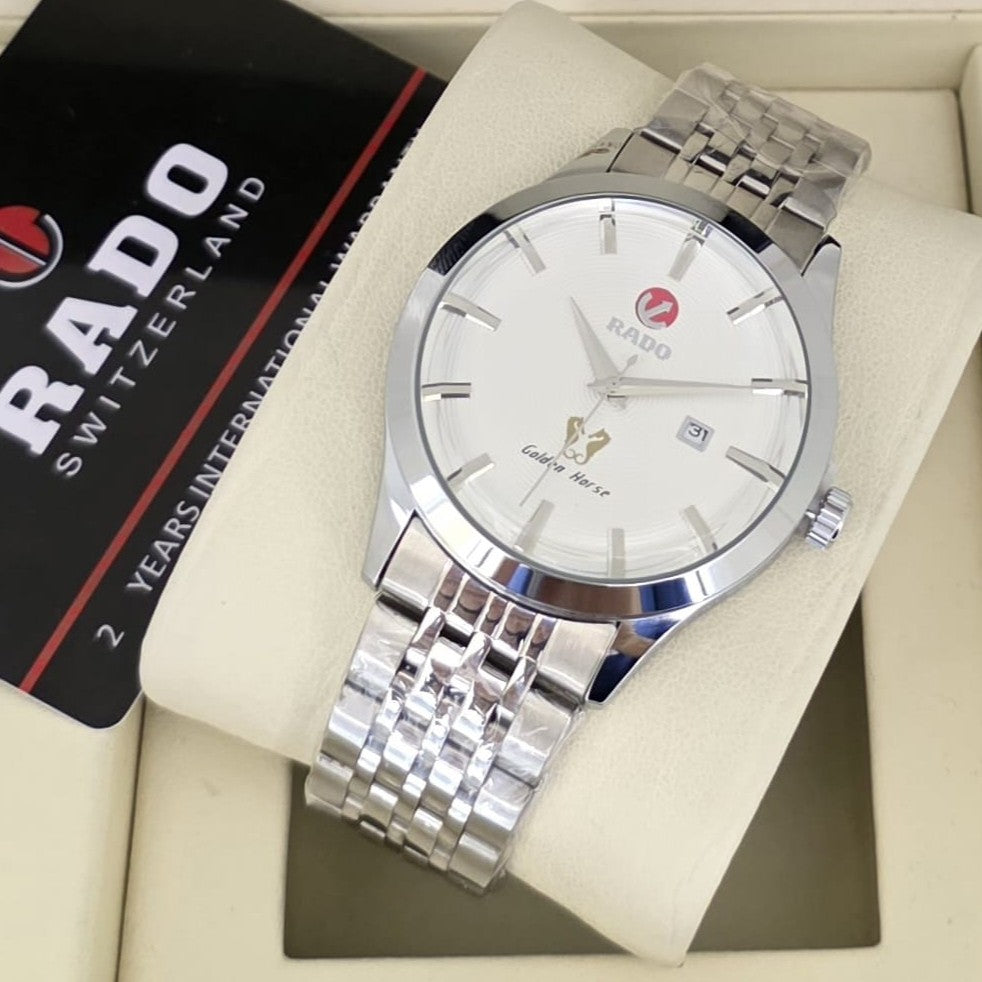 JUST ARRIVED RADO GOLDEN HORSE FULL METAL BODY 2 YEARS MACHINE WARRANTY HIGH PERFORMANCE NOW ALL OVER IN OMAN | RADO GOLDEN HORSE 199971