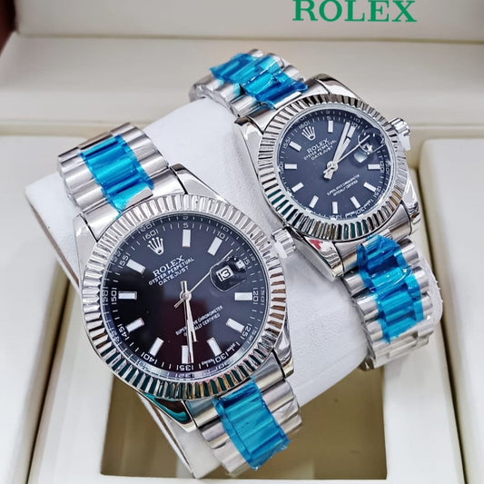 NEW SHIPMENT OF ROLEX COUPLE WATCH WITH ROLEX COUPLE BOX NOW STARTING  MEGA OFFER IN ALLOVER OMAN WITH FREE DELIVERY | ROLEX COUPLE WATCH 15533731