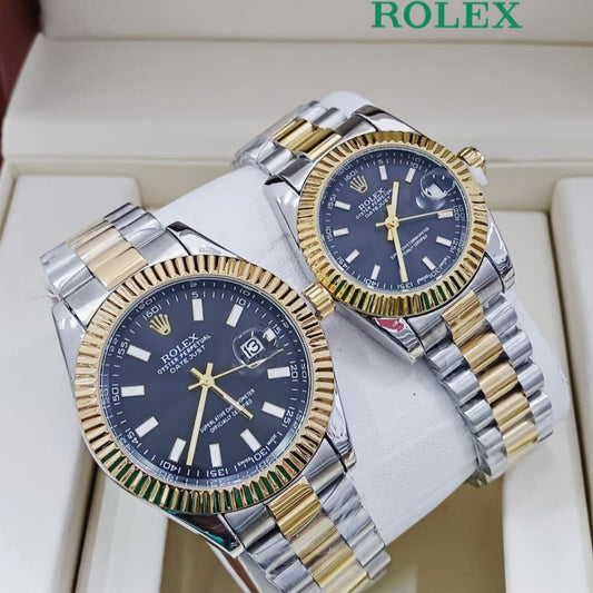 NEW SHIPMENT OF ROLEX COUPLE WATCH WITH ROLEX COUPLE BOX NOW STARTING  MEGA OFFER IN ALLOVER OMAN WITH FREE DELIVERY | ROLEX COUPLE WATCH 15533732