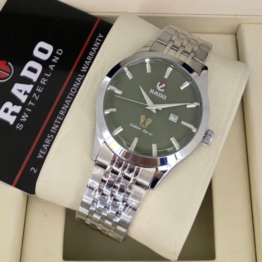 JUST ARRIVED RADO GOLDEN HORSE FULL METAL BODY 2 YEARS MACHINE WARRANTY HIGH PERFORMANCE NOW ALL OVER IN OMAN | RADO GOLDEN HORSE 199972
