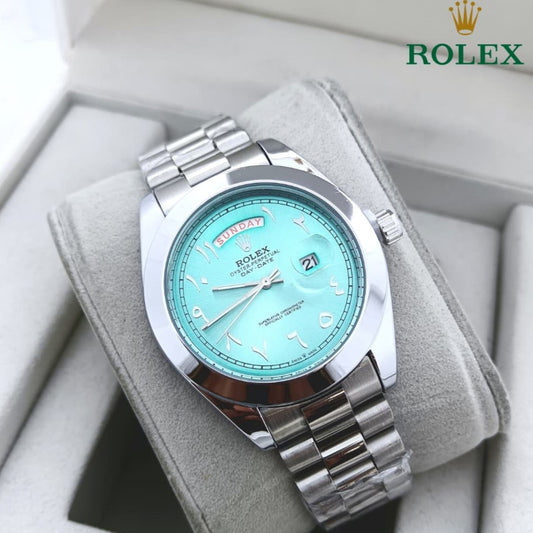 ROLEX DAY DATE WITH ARABIC DIAL STAINLESS STEEL VERY HIGH QUALITY NOW ALLOVER IN OMAN| ROLEX AD 155791332