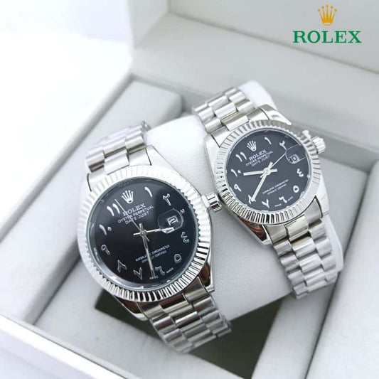 NEW SHIPMENT OF ROLEX COUPLE WATCH WITH ROLEX COUPLE BOX NOW STARTING  MEGA OFFER IN ALLOVER OMAN WITH FREE DELIVERY | ROLEX COUPLE WATCH 15533721