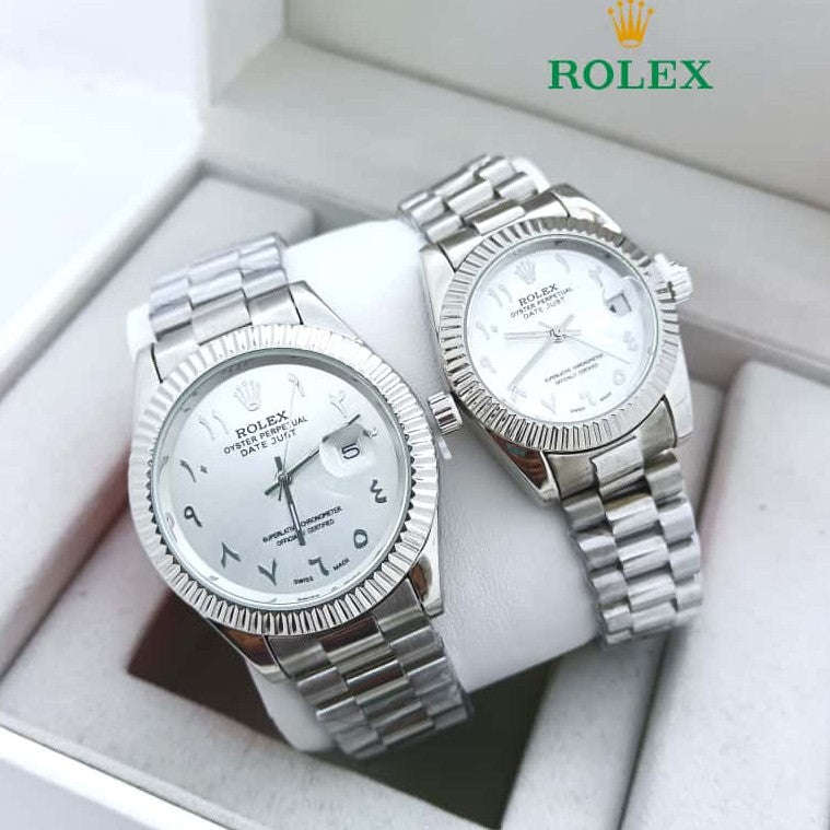 NEW SHIPMENT OF ROLEX COUPLE WATCH WITH ROLEX COUPLE BOX NOW STARTING  MEGA OFFER IN ALLOVER OMAN WITH FREE DELIVERY | ROLEX COUPLE WATCH 15533722