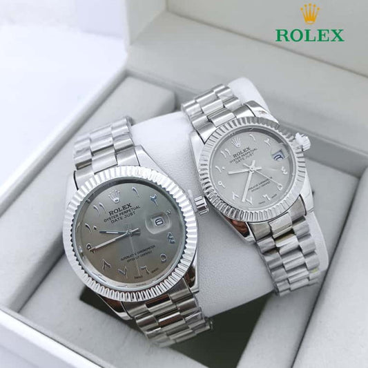 NEW SHIPMENT OF ROLEX COUPLE WATCH WITH ROLEX COUPLE BOX NOW STARTING  MEGA OFFER IN ALLOVER OMAN WITH FREE DELIVERY | ROLEX COUPLE WATCH 15533723