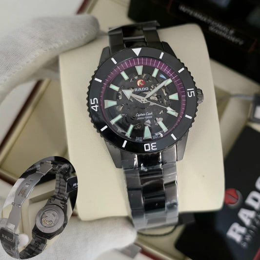 LUXURY RADO CAPTAIN COOK HIGHTECH CERAMIC AUTOMATIC ESCALATOR TOP DEMANDING WATCH NOW ALLOVER IN OMAN | RADO CAPTAIN AC S 155571777153