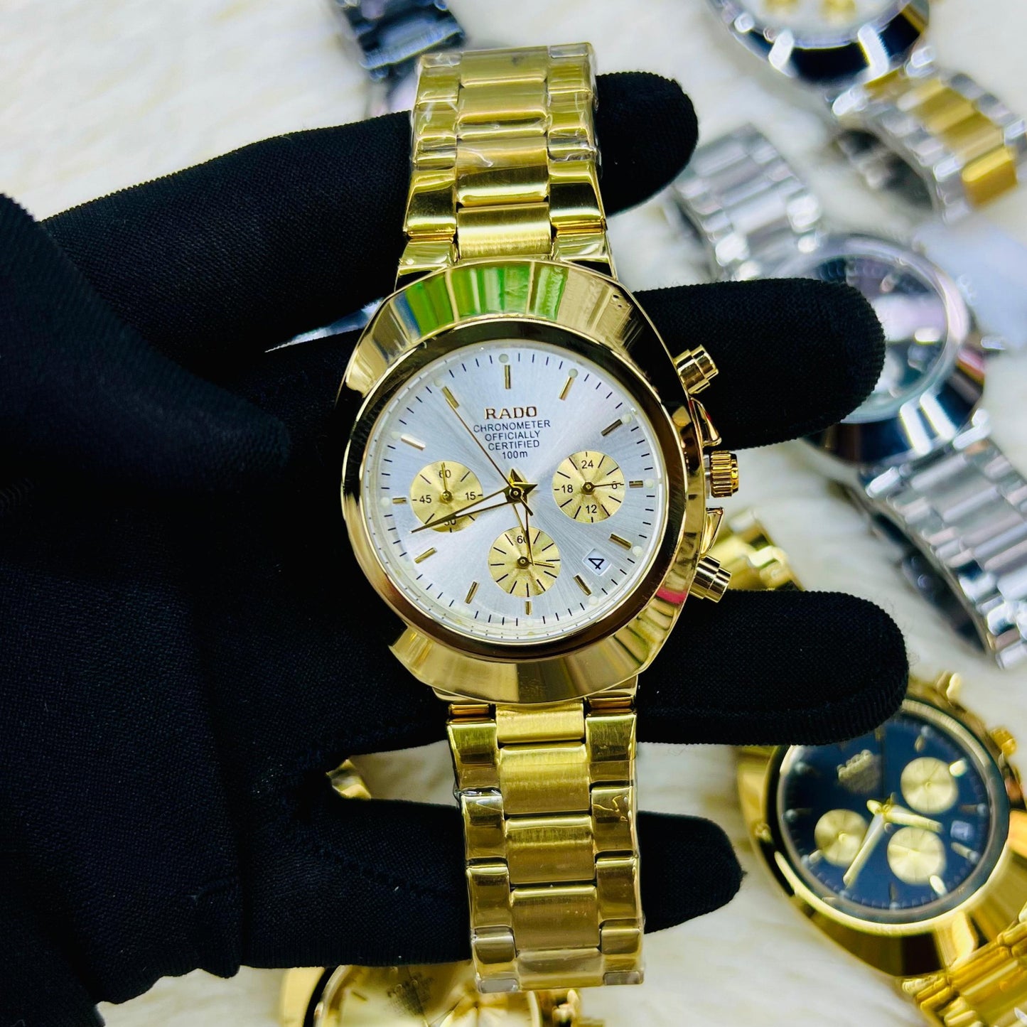 POPULAR RADO DIASTAR CHRNOGRAPH WITH 1 YEAR SERVICE WARRANTY NOW ALLOVER IN OMAN | RADO DC 155573