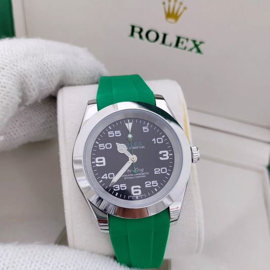 LUXURY ROLEX AIR KING RUBBER STRAP  WITH ORIGINAL ROLEX BIG BOX|ROLEX AIR KING 13357192