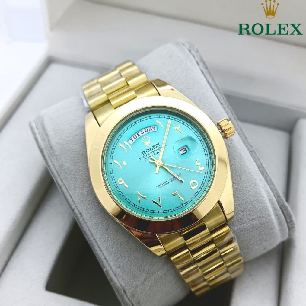 ROLEX DAY DATE WITH ARABIC DIAL STAINLESS STEEL VERY HIGH QUALITY NOW ALLOVER IN OMAN| ROLEX AD 155791333