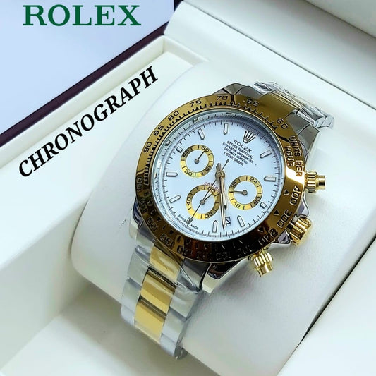 ROLEX DAYTONA NEW ARRIVAL FULL CHRNOGRAPH METAL BODY COLOUR GUARANTEED NOW AVAILABLE  ALLOVER IN  OMAN | ROLEX DAYTONA 197779793