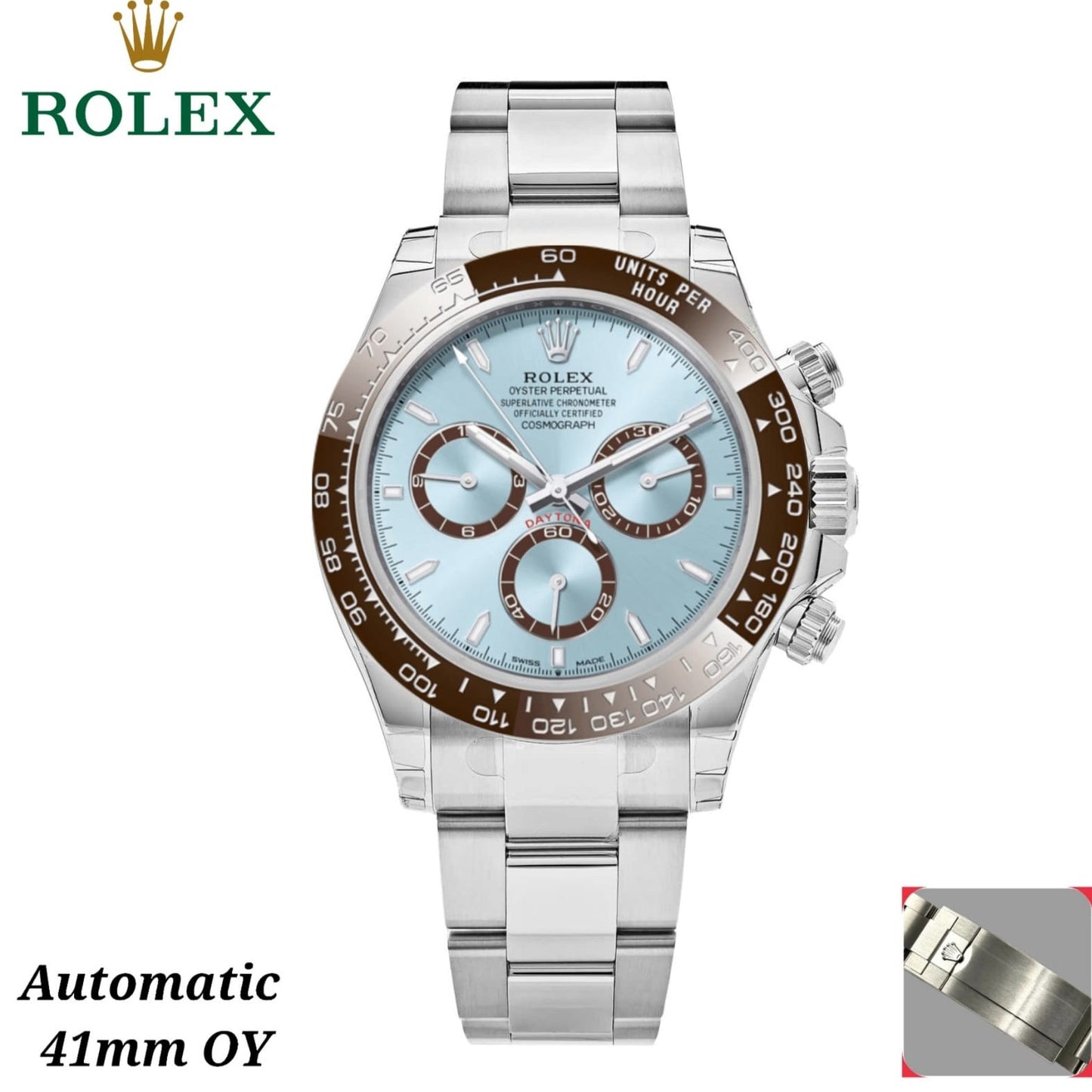 LUXURY ROLEX DAYTONA FULLY STAINLESS STEEL MASTER VERSION  WITH ORIGINAL ROLEX BIG BOX|ROLEX DAYTONA 1777995