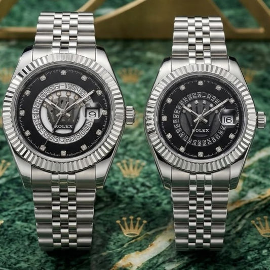 ROLEX COUPLE WATCH WITH BIG DISCOUNT WITH COUPLE ROLEX BOX| ROLEX COUPLE 1333757795