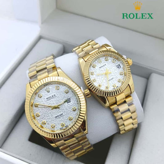 NEW SHIPMENT OF ROLEX COUPLE WATCH WITH ROLEX COUPLE BOX NOW STARTING  MEGA OFFER IN ALLOVER OMAN WITH FREE DELIVERY | ROLEX COUPLE WATCH 15533734