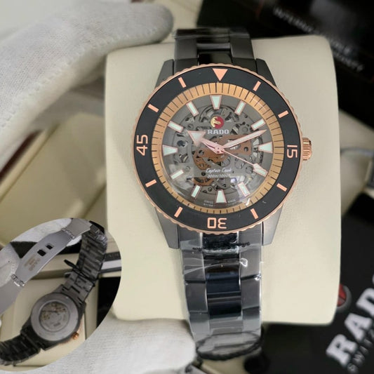 LUXURY RADO CAPTAIN COOK HIGHTECH CERAMIC AUTOMATIC ESCALATOR TOP DEMANDING WATCH NOW ALLOVER IN OMAN | RADO CAPTAIN AC S 155571777154
