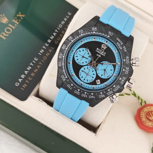 ROELX DAYTONA CHRNOGRAPH VERY STYLISH  WATCH  RUBBER STRAP VERY DEMANDING WATCH NOW ALLOVER IN OMAN | ROLEX DAYTONA 1333997