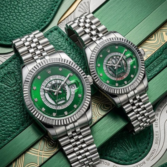 ROLEX COUPLE WATCH WITH BIG DISCOUNT WITH COUPLE ROLEX BOX| ROLEX COUPLE 1333757797