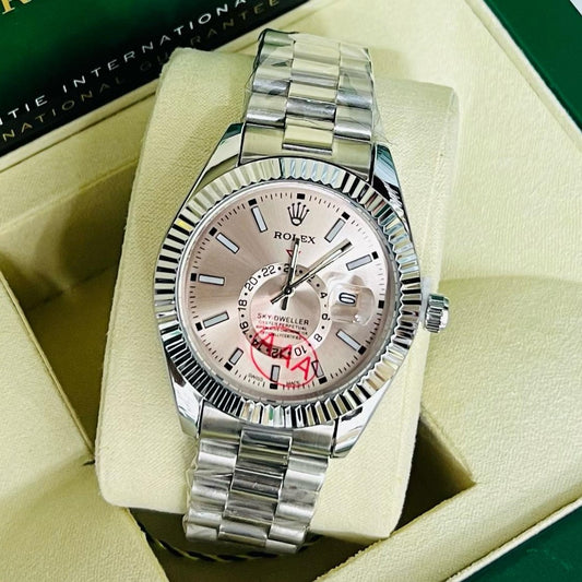 ROLEX SKY DWELLER HIGH BUILT QUALITY 1 YEAR SERVICE WARRANTY| ROLEX SKY D 124425