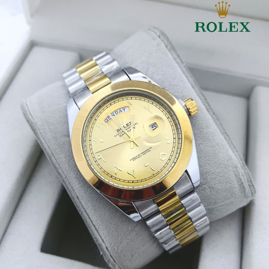 ROLEX DAY DATE WITH ARABIC DIAL STAINLESS STEEL VERY HIGH QUALITY NOW ALLOVER IN OMAN| ROLEX AD 155791336