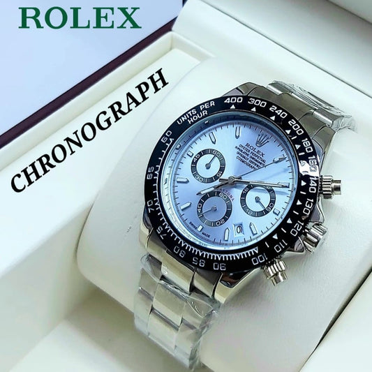 ROLEX DAYTONA NEW ARRIVAL FULL CHRNOGRAPH METAL BODY COLOUR GUARANTEED NOW AVAILABLE  ALLOVER IN  OMAN | ROLEX DAYTONA 197779796