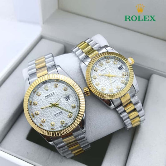 NEW SHIPMENT OF ROLEX COUPLE WATCH WITH ROLEX COUPLE BOX NOW STARTING  MEGA OFFER IN ALLOVER OMAN WITH FREE DELIVERY | ROLEX COUPLE WATCH 15533737