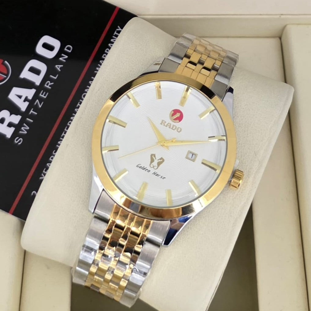 JUST ARRIVED RADO GOLDEN HORSE FULL METAL BODY 2 YEARS MACHINE WARRANTY HIGH PERFORMANCE NOW ALL OVER IN OMAN | RADO GOLDEN HORSE 199977