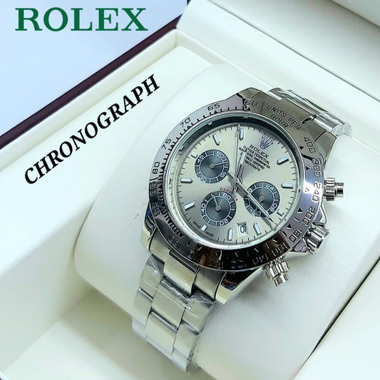 ROLEX DAYTONA NEW ARRIVAL FULL CHRNOGRAPH METAL BODY COLOUR GUARANTEED NOW AVAILABLE  ALLOVER IN  OMAN | ROLEX DAYTONA 197779798