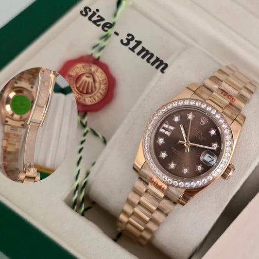 LUXURY LADIES ROLEX WATCH FULL AUTOMATIC VERY PREMIUM EXCELLENT PERFORMANCE | ROLEX QUEEN 1933911
