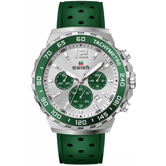 ORIGINAL SWISH WATCH FULL CHRNOGRAPH RUBBER STRAP VERY STYLISH ICONIC WATCH | SWISH CHRNO 155573