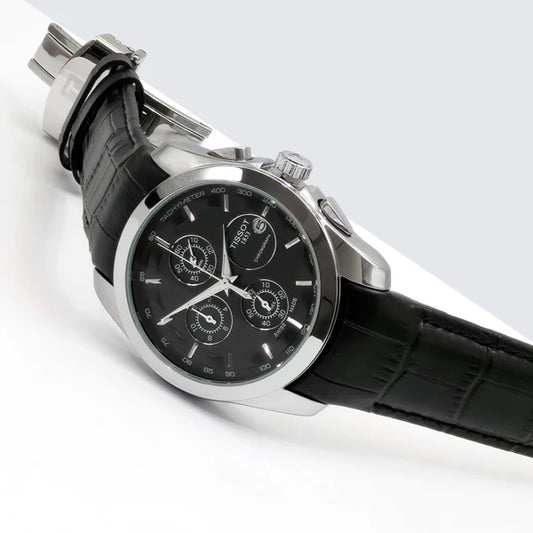 TISSOT CHRNOGRAPH POWERFUL LEATHER  STRAP  WATCH VERY HIGH QUALITY NEW ARRIVAL | TISSOT T 13551