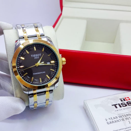 TISSOT CLASSIC WATCH VERY HIGH QUALITY STAINLESS STEEL COLOUR GUARANTEED VERY PREMIUM SIGMENT NOW ALL HERE OMAN | TISSOT SS 1399762