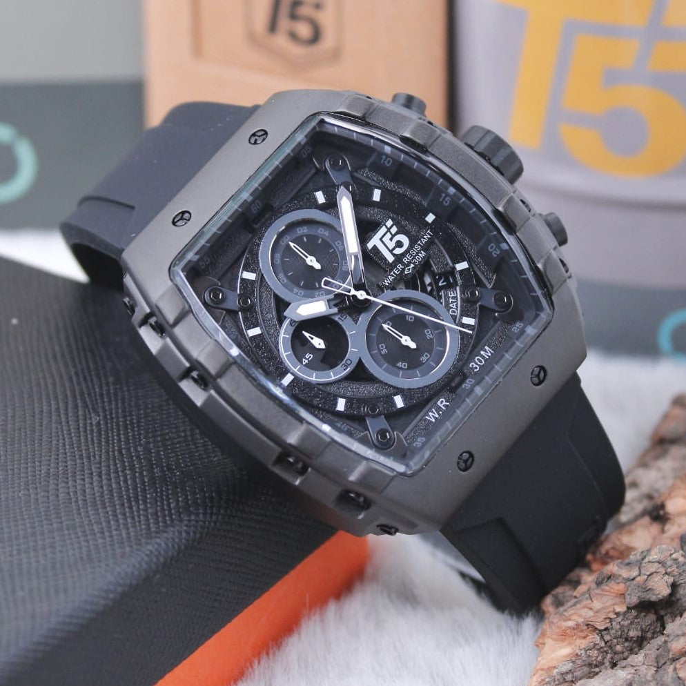 Chronograph function watches, water resistance 30 m with a unique design and excellent quality plus 2years world wide guarantee| T5 CHRNO 778975