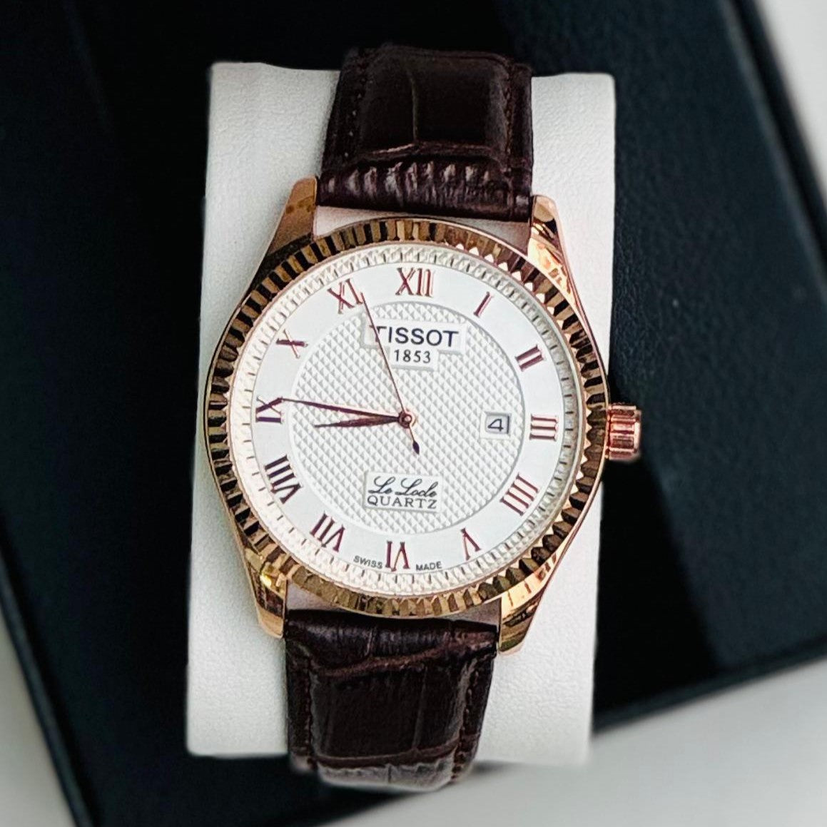 NEW TISSOT LE LEDE NEW SHIPMENT LEATHER STRAP WITH CLASP LOCK VERY GENTLE LOOK | TISSOT LE L 155733