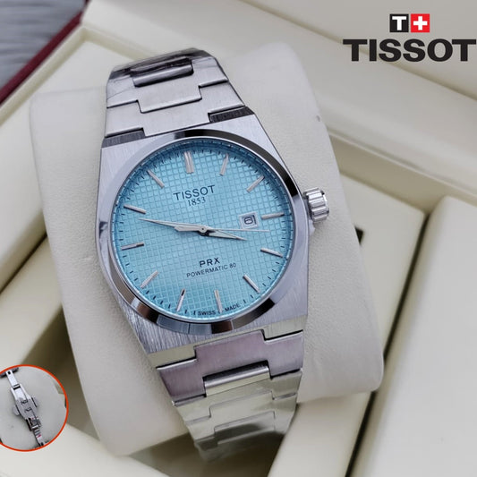TISSOT PRX NEW COLOUR JUST ARRIVED ALLOVER IN OMAN SCRATCH PROOF STAINLESS STEEL | TISSOT PRX 177756