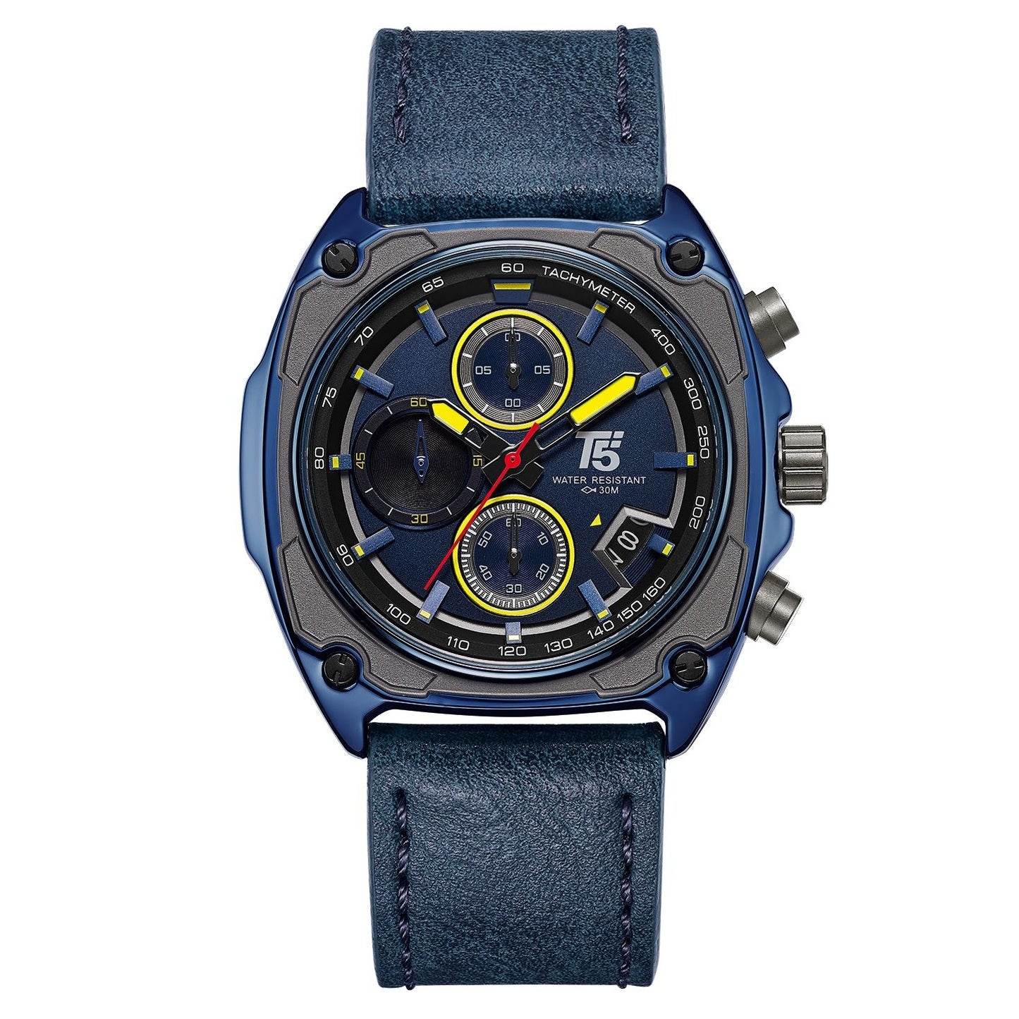 Chronograph function watches, water resistance 30 m with a unique design and excellent quality plus 2years world wide guarantee| T5 CHRNO 1333979