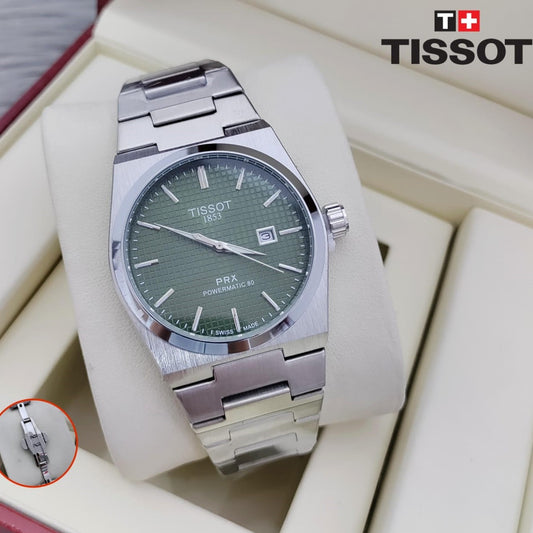 TISSOT PRX NEW COLOUR JUST ARRIVED ALLOVER IN OMAN SCRATCH PROOF STAINLESS STEEL | TISSOT PRX 177755