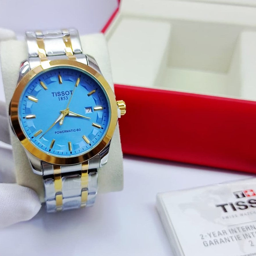 TISSOT CLASSIC WATCH VERY HIGH QUALITY STAINLESS STEEL COLOUR GUARANTEED VERY PREMIUM SIGMENT NOW ALL HERE OMAN | TISSOT SS 1399796