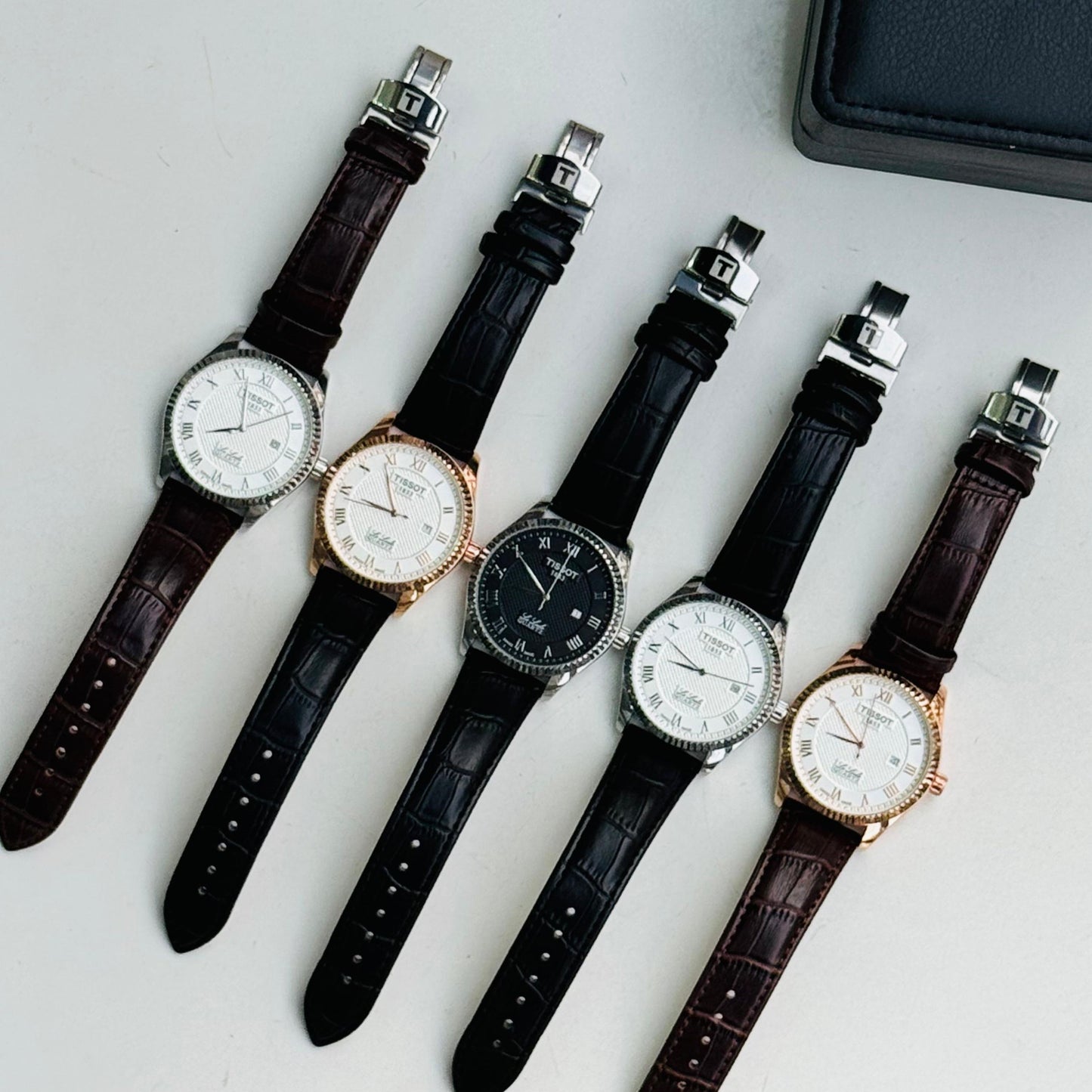 NEW TISSOT LE LEDE NEW SHIPMENT LEATHER STRAP WITH CLASP LOCK VERY GENTLE LOOK | TISSOT LE L 155732