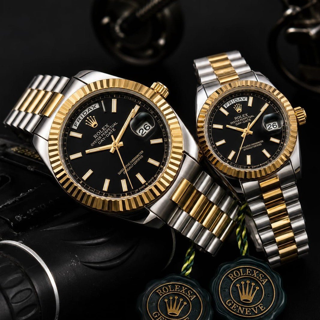 ROLEX COUPLE WATCH DAY DATE VERY DEMANDING NOW RELOADED ALLOVER IN OMAN || ROLEX COUPLE 15577997