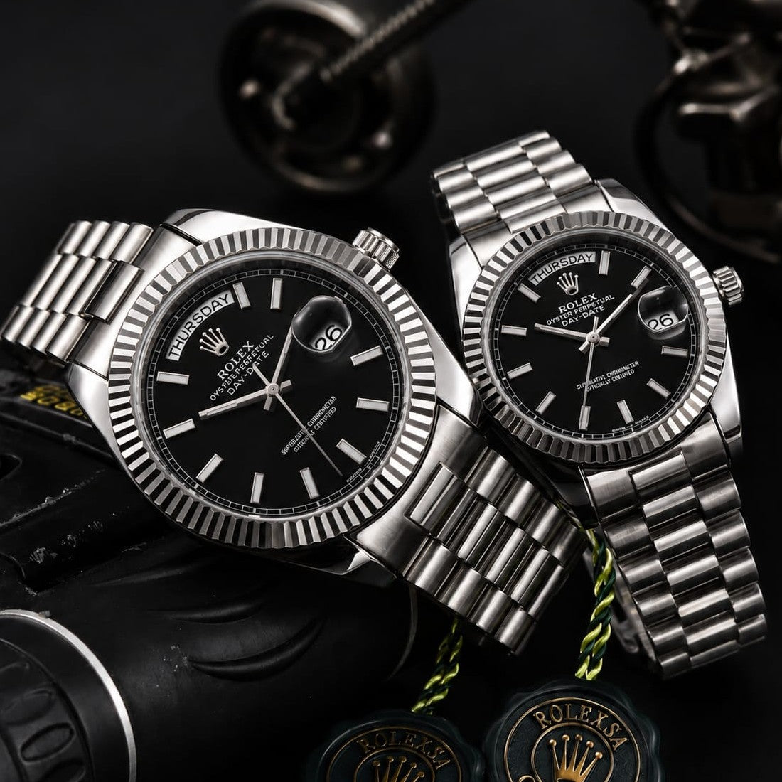 ROLEX COUPLE WATCH DAY DATE VERY DEMANDING NOW RELOADED ALLOVER IN OMAN || ROLEX COUPLE 15577991