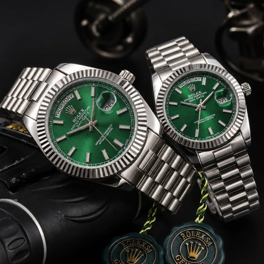 ROLEX COUPLE WATCH DAY DATE VERY DEMANDING NOW RELOADED ALLOVER IN OMAN || ROLEX COUPLE 15577951